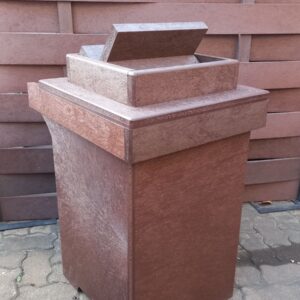 Recycled Plastic Products - Monkey proof refuse bin - with spinning flapper lid